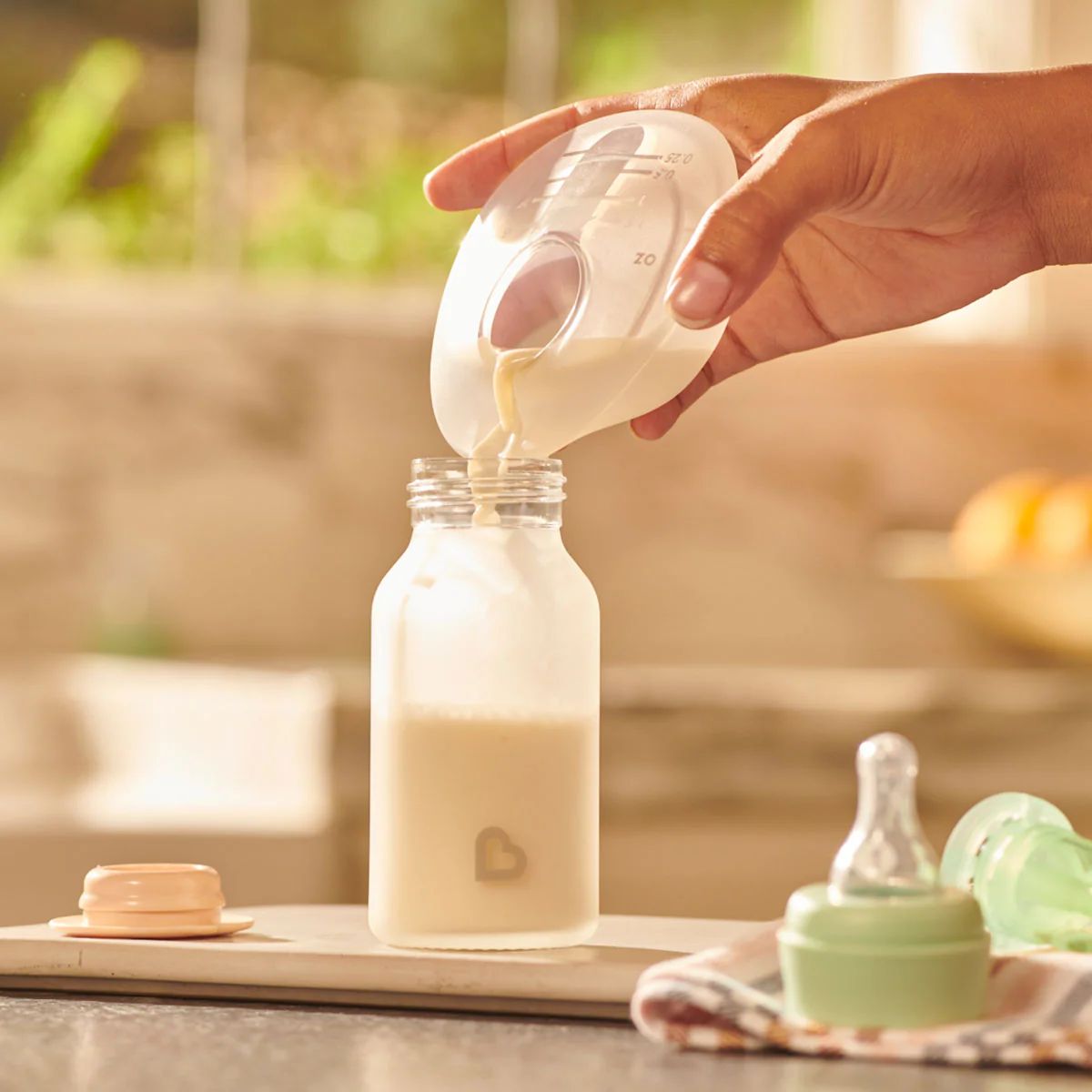 Munchkin 2pk Silicone Breastmilk Collector Cup - Easy Pouring & Convenient Storage