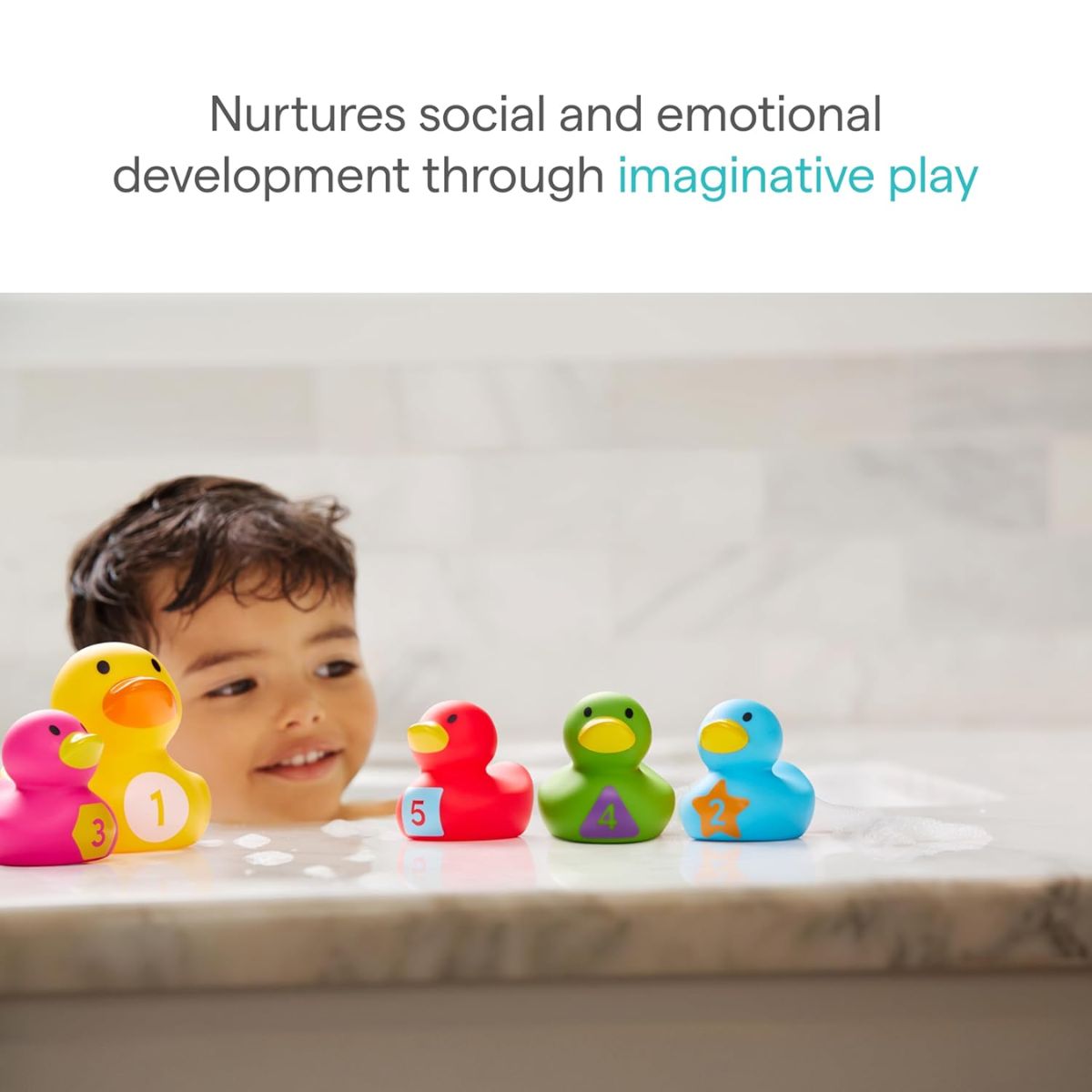 Munchkin Count & Quack Bath Duckies - Encourages Imaginative Development