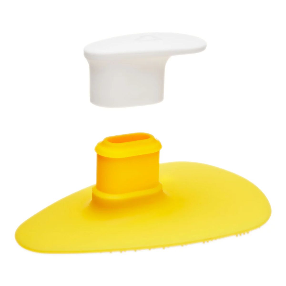 Munchkin Squeeze & Scrub Baby Bath Silicone Brush with Soap Dispenser - Safe, Comfortable & Easy to Clean